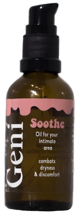 Geni Soothe - Perfume and SOAP Free Intimate Oil. Gentle Alternative to Intimate wash. Moizturizes